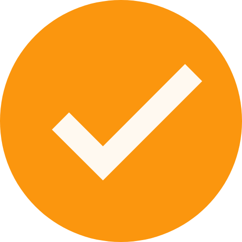 Check icon orange