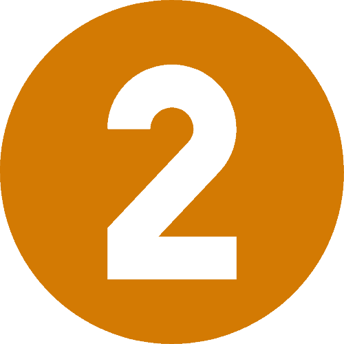 no 2 icon dark orange version