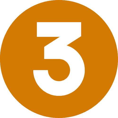 no 3 icon dark orange version